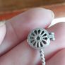 Vintage Sterling Silver Bed Warmer  Pendant Opens to Pair of Legs. Image 4