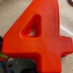 Silicone number 4 cake mould