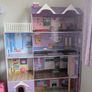 Large wooden dolls house with furniture Image 6