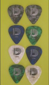 D'addario Celluloid Cuitar Picks x 8