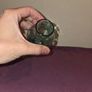 Vintage mini blue glass vase Image 5