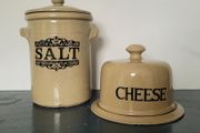 Vintage Salt &amp; cheese moira stoneware