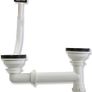 Stainless Steel Kitchen Sink Basin & Victoria Tap, Reversible, 105cm x 18cm x 50cm Image 3