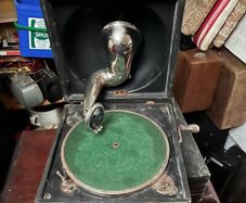 Vintage Decca portable gramophone