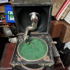 Vintage Decca portable gramophone