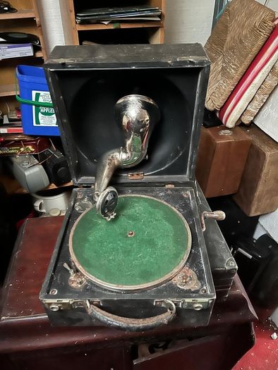 Vintage Decca portable gramophone