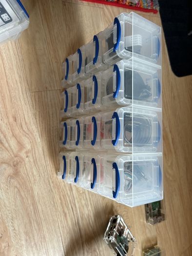 Random collection of electronic maker hobbyist components