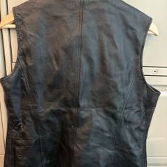 ladies leather waist coat