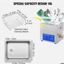 10l Digital Ultrasonic Cleaners Cleaning Jewellery Bath Tank Timer Heater Image 7