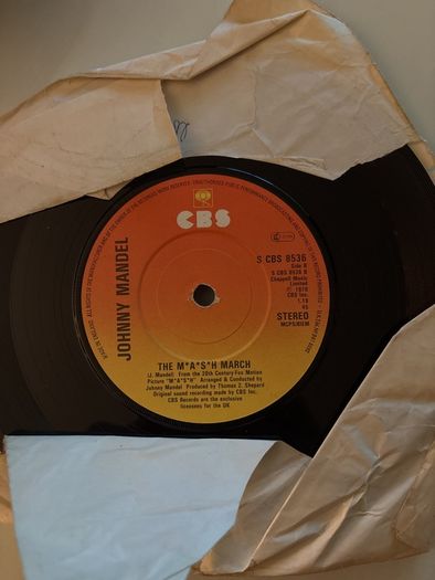 vinyl the mash theme Johnny Mandel 7"