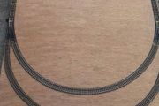 Small railway track on baseboard( Reduced ) 45 euro