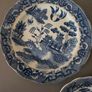 Old Willow Blue White Trios Cups Saucers Plates Image 6