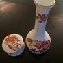 Crown Staffordshire striking  Red Dragon Rangoon vase and lidded trinket box Image 3