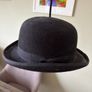 Black bowler hat ceiling light Image 3