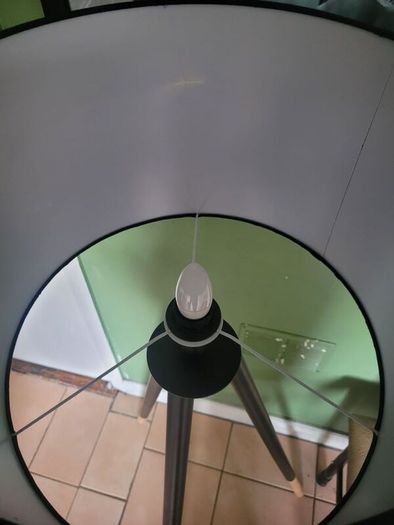 Tall black floor lamp