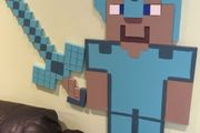 Minecraft wall mural