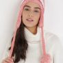Funky Winter Hat with Braids - nice gift Image 3