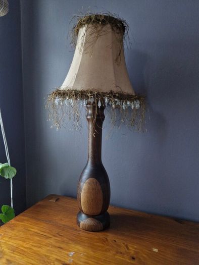 vintage wooden lamp