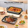 BRAND NEW 1400W household multi-function cooking pot diy electric hot pot household smoke-free electric grill BBQ machine grill Image 3