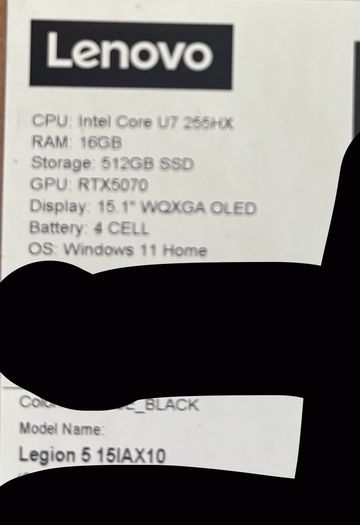 lenovo legion 5 15IAX10