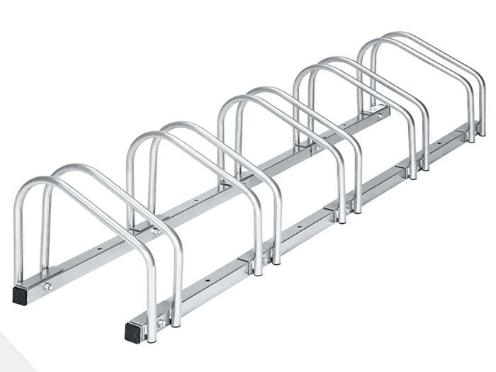 NEW 5 Bike Bicycle Parking Stand Steel Rack