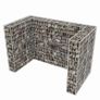 Gabion Double Wheelie Bin Surround Steel 180X100X120 cm Image 2