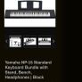 Yamaha NP-15 Standard Keyboard with Stand, Bench, Headphones and Learner Book as well| Black Image 5