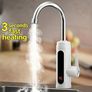 220V 3000W Electric Instant Heater Tap, Stainless Steel Kitchen Tap, LED Temperature Digital Display, 360 Swivel Hot and Cold Mixer Water Tap for Kitchen Bathroom Image 2