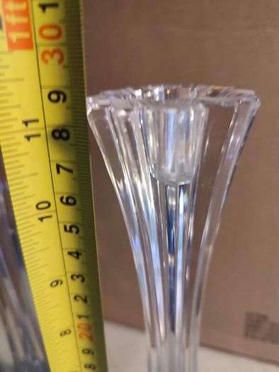 Set Of 2 Tipperary Crystal 28.5 Cm. Star Candleholders In Very Good Condition.