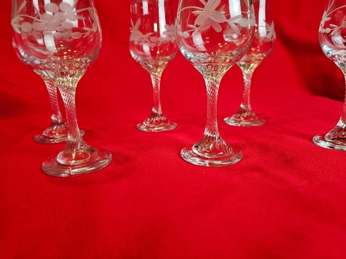 Set of 6 Penrose Glass Waterford Glasses - Irish Hand-Cut Crystal in Original Box