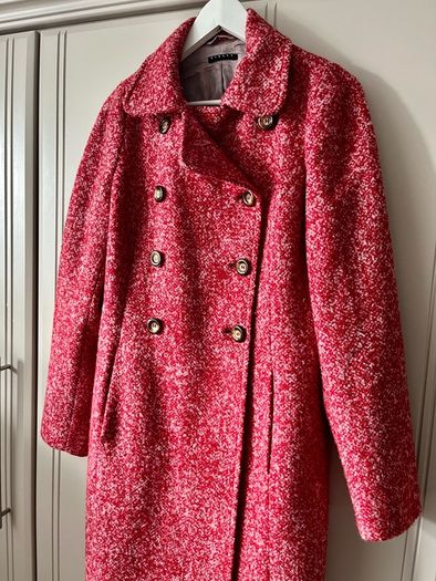 Sisley wool/moher blend coat uk12