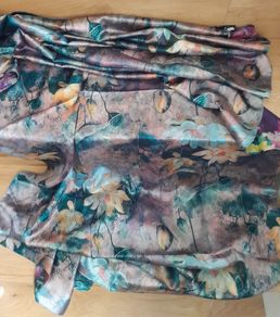Silk Shawl, with floral design