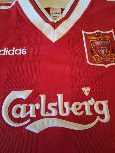 Liverpool Jersey. Official Adidas Mens Home Jersey From 1995/1996. Authentic Original From 1995. Not A Modern Day Remake.
