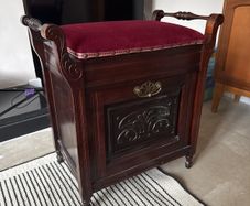 Vintage piano stool