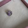 Pandora Purple  amethyst gemstones  charm very good condition Image 5