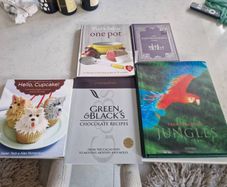 book collection cooking
