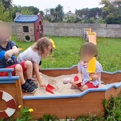 Pirate ship sandpit