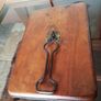 Antique Military Travel Vanity Shaving Bevelled Folding Mirror Image 7