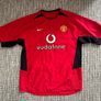 MANCHESTER UNITED home jersey shirt 2002/03 - 2003/04 Nike M Image 2