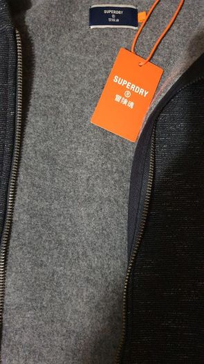 superdy small navy hoodie