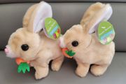 2 Battery Operated Bunny Rabbit Toys Brand New