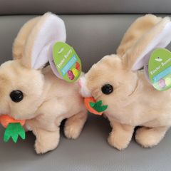 2 Battery Operated Bunny Rabbit Toys Brand New