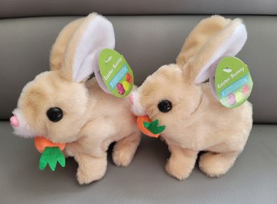 2 Battery Operated Bunny Rabbit Toys Brand New