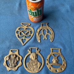 5 Antique horse brasses