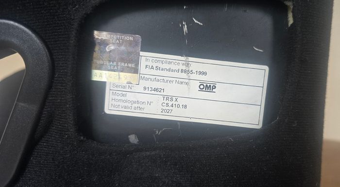 Omp Trs-x Bucket Seat