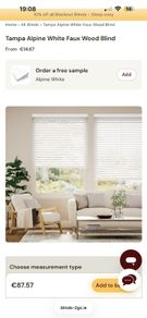 Blinds2go Tampa Alpine white blinds x 4