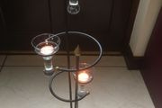 BRAND NEW Cast Iron Candle holder with 3 glass holders