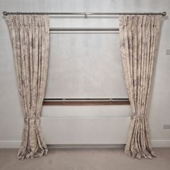 ! PRICE DROP ! Luxury Curtain Set with Poles & Tiebacks