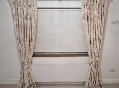 ! PRICE DROP ! Luxury Curtain Set with Poles & Tiebacks