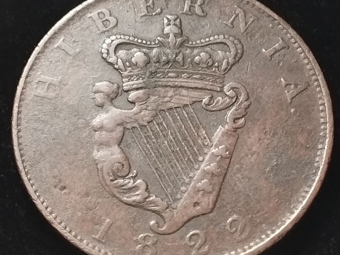 #330 - Ireland - Hibernia - 1822 - One Penny